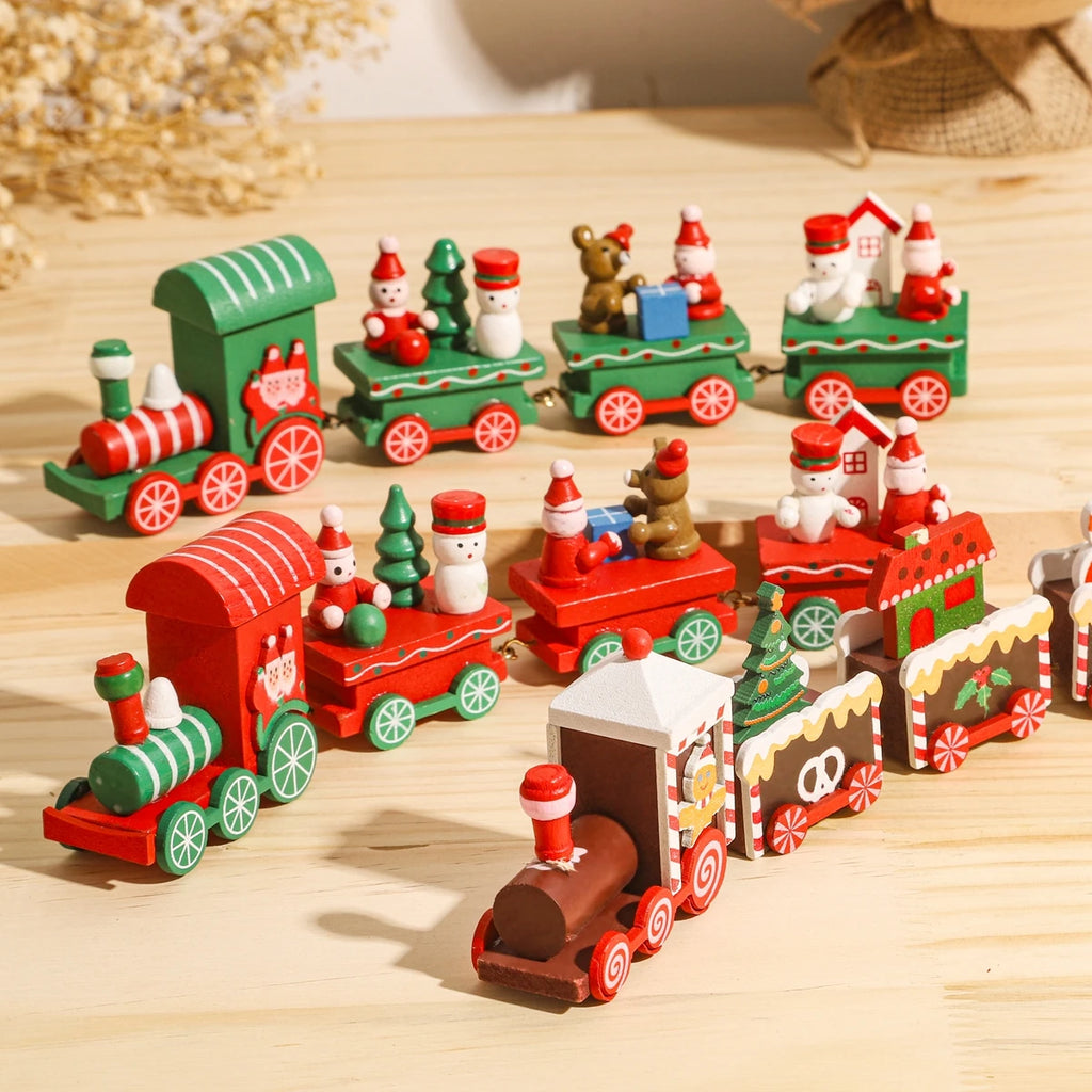 Christmas Train Merry Christmas Decorations For Home 2025 Cristmas Ornament Xmas Navidad Noel Gifts Happy New Year 2025 Decor
