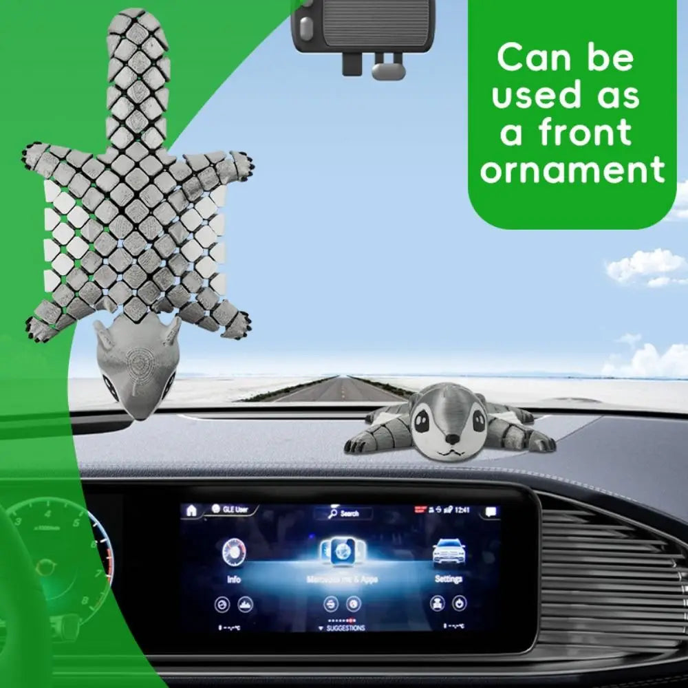 3D Printed Funny Flying Squirrel Toy with Movable Joints Cute Simulated Animal Model Creative Handicraft 3D Printed Animal Model