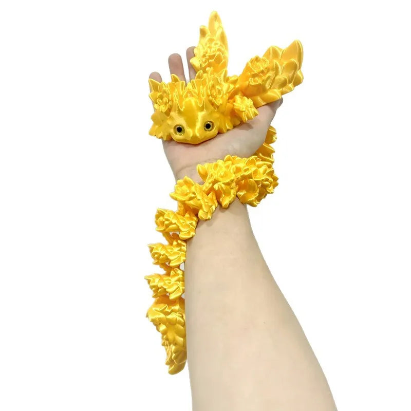 3D Print toy Salamander Dragon Desktop Ornament 3d Print Animals Home Office Crafts Print Characters Christmas Gift Action Figur