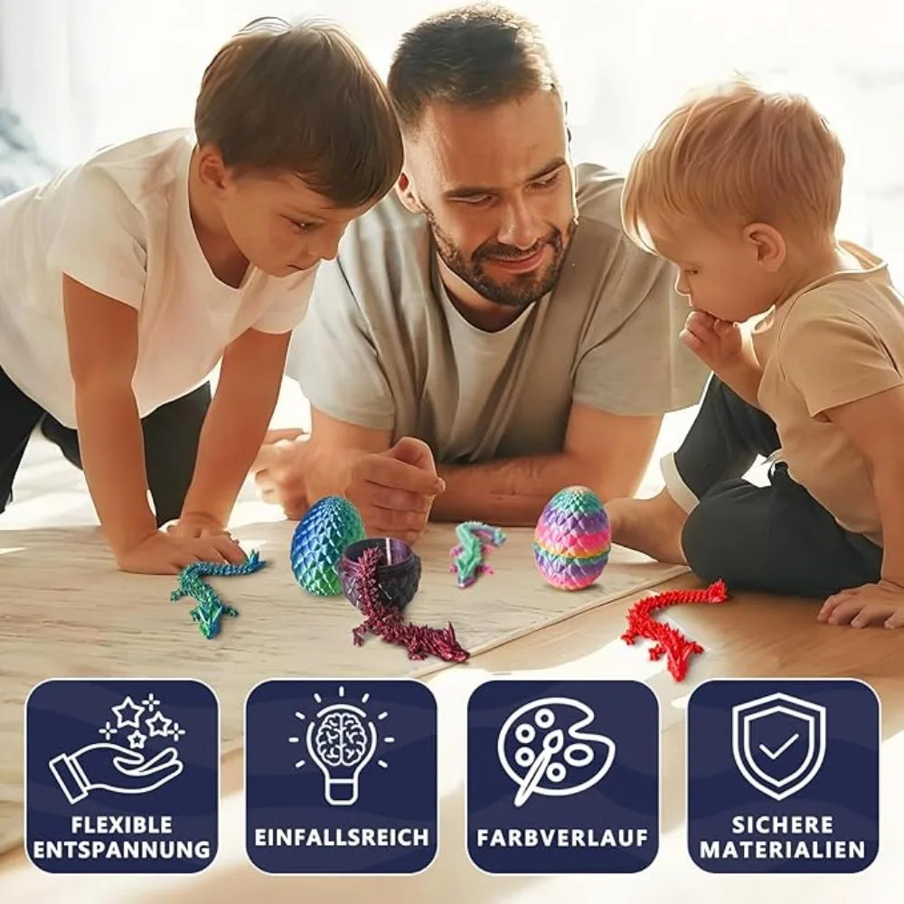3D printed dragon eggs, desktop decorations and collectibles, cool stress relieving toys, suitable for boys, girls and children