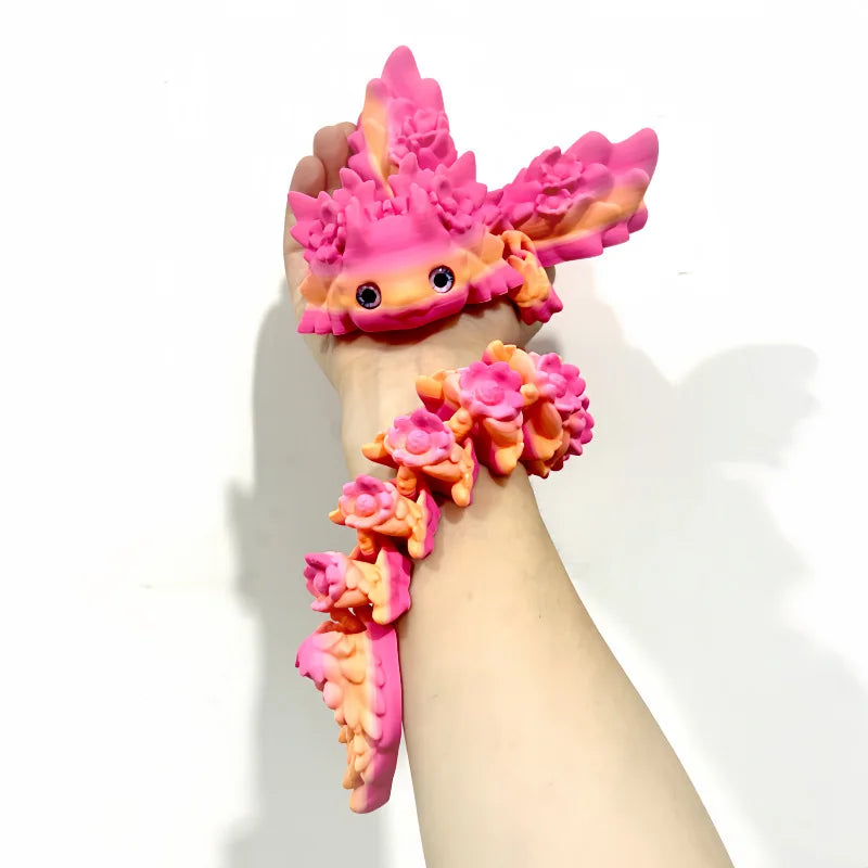 3D Print toy Salamander Dragon Desktop Ornament 3d Print Animals Home Office Crafts Print Characters Christmas Gift Action Figur