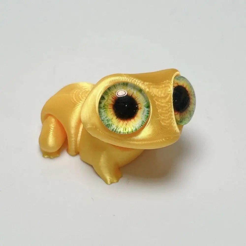Cute Big Eyes 3D Printed Frogs Ornament Realistic Handicraft 3D Printed Frog Model Cartoon Figurine 3D Printed Frog Toy