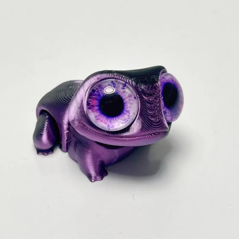 Cute Big Eyes 3D Printed Frogs Ornament Realistic Handicraft 3D Printed Frog Model Cartoon Figurine 3D Printed Frog Toy