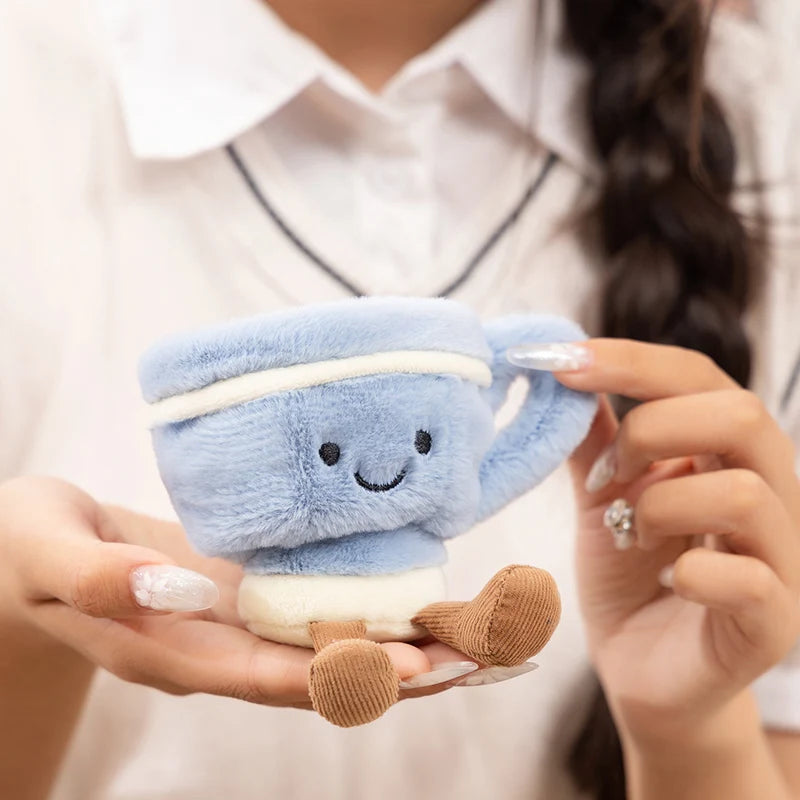 Cartoon Fun Hot Sell Cookie Plush Doll Pentant Cake Baguette Cinnamon Teapot Coffee Cup Plush Toy Home Decor Gift For Children