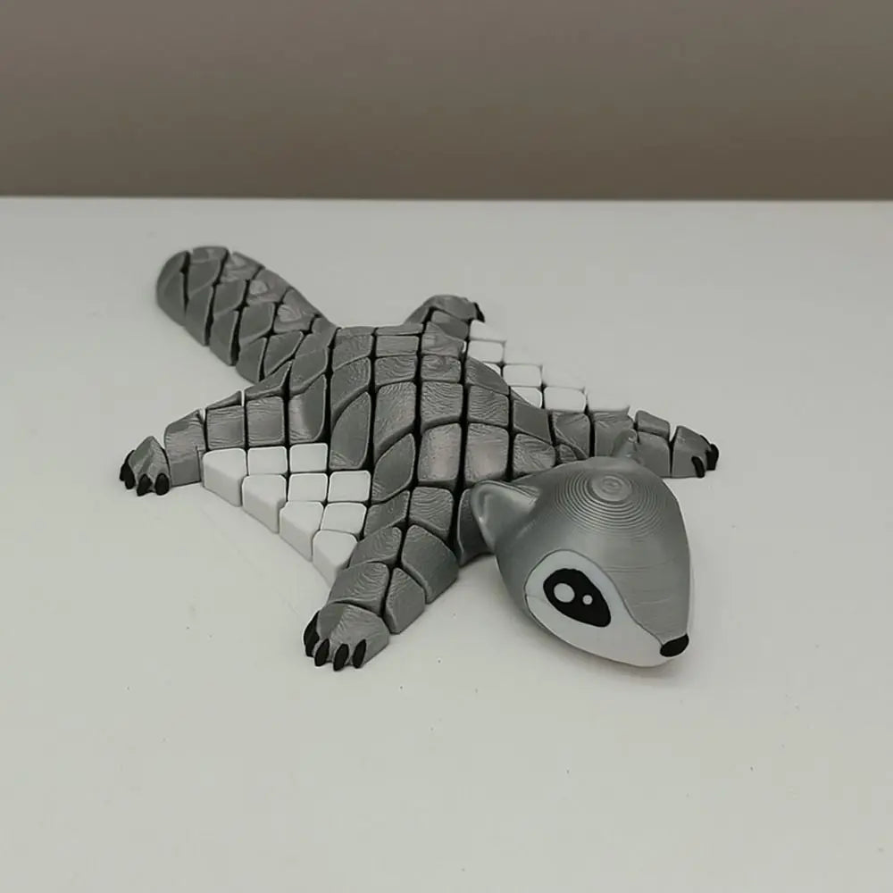 3D Printed Funny Flying Squirrel Toy with Movable Joints Cute Simulated Animal Model Creative Handicraft 3D Printed Animal Model