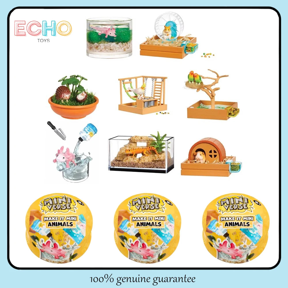 Hot New Mga Miniverse Make It Mini Animals Series Blind Box Cute Mystery Box Play House Toy Decor Collection Kid Birthday Gifts