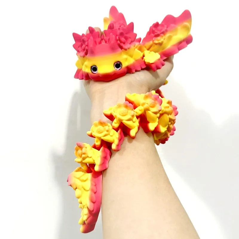 3D Print toy Salamander Dragon Desktop Ornament 3d Print Animals Home Office Crafts Print Characters Christmas Gift Action Figur