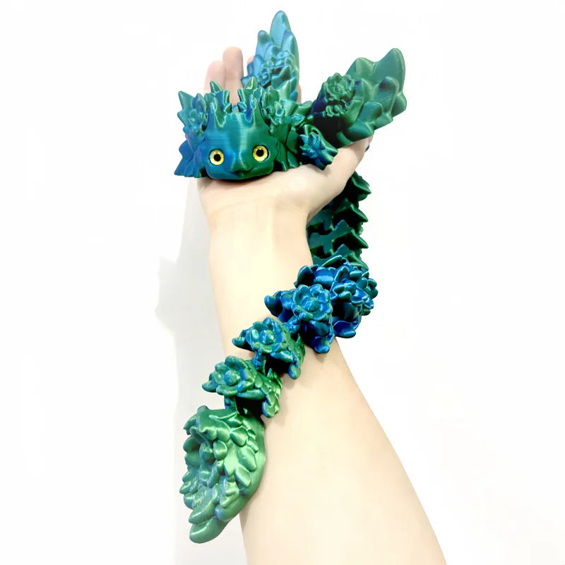 3D Print toy Salamander Dragon Desktop Ornament 3d Print Animals Home Office Crafts Print Characters Christmas Gift Action Figur