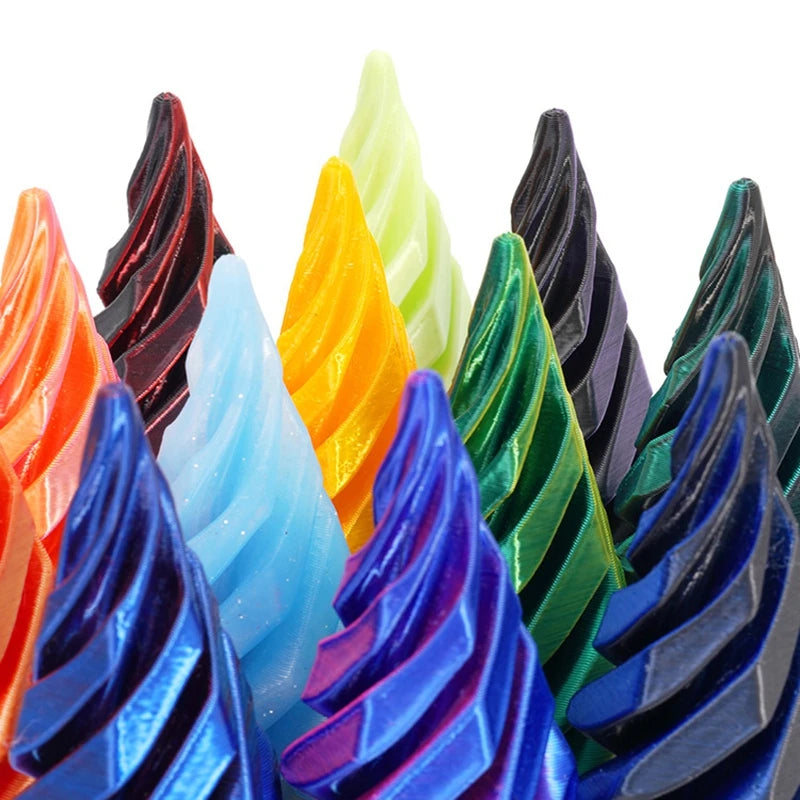 3D Printed Toys Rotating Pyramid 3D Printed Spiral Cone Relief Toys 3D Printed Spinning Anti-Stress Toy Fidget Rotating Pyramid