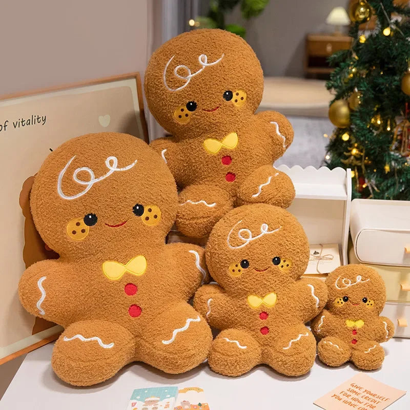 Lovely Christmas Series Plush Toys Cute Santa Claus Christmas tree Gingerbread man Reindeer Snowman Grandma Doll Gift