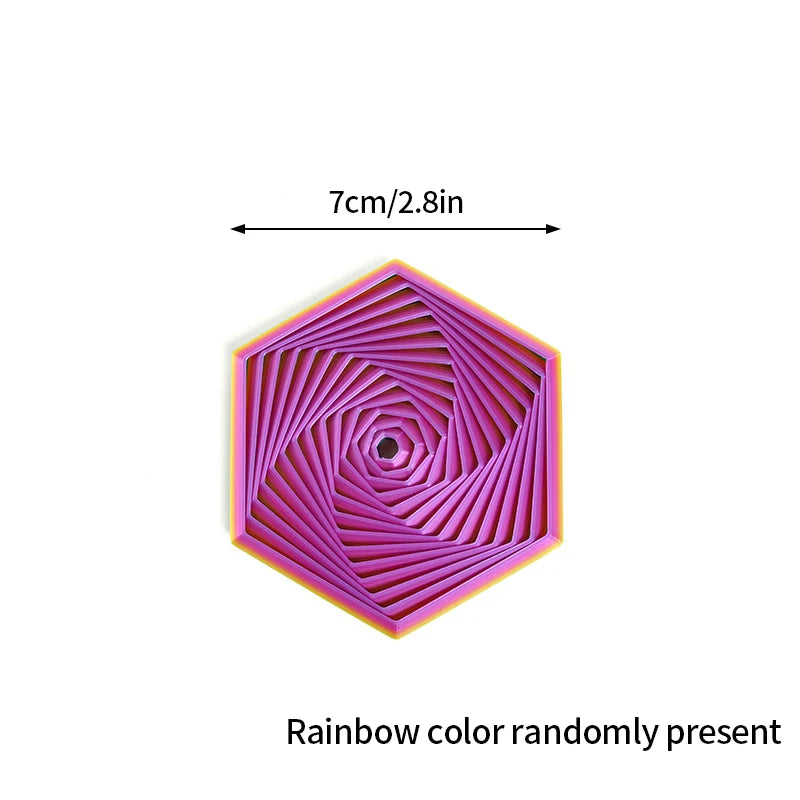 3D Printed Toys Rotating Pyramid 3D Printed Spiral Cone Relief Toys 3D Printed Spinning Anti-Stress Toy Fidget Rotating Pyramid