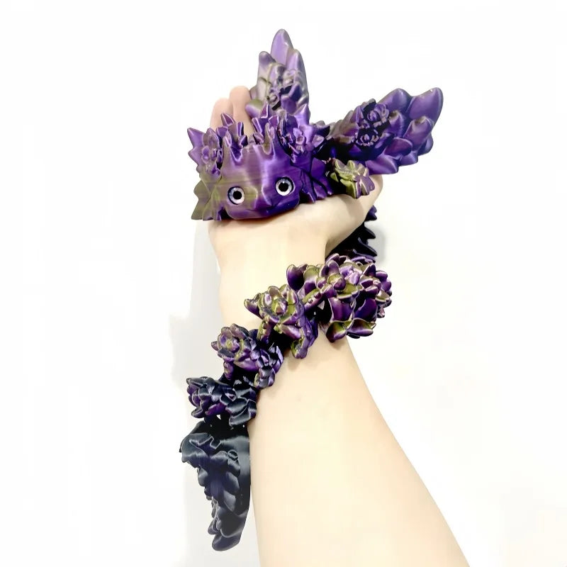 3D Print toy Salamander Dragon Desktop Ornament 3d Print Animals Home Office Crafts Print Characters Christmas Gift Action Figur