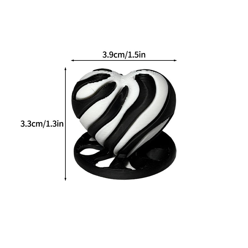 3D Printed Toys Rotating Pyramid 3D Printed Spiral Cone Relief Toys 3D Printed Spinning Anti-Stress Toy Fidget Rotating Pyramid