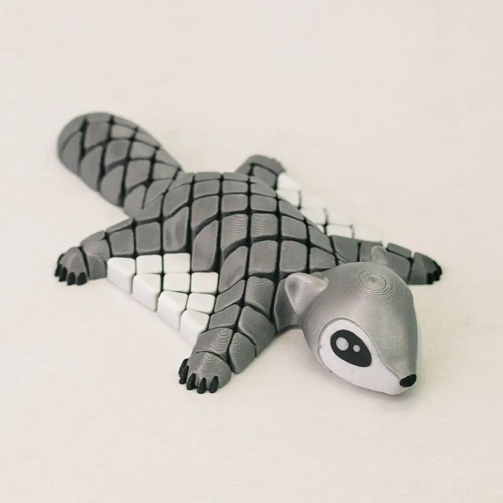 3D Printed Funny Flying Squirrel Toy with Movable Joints Cute Simulated Animal Model Creative Handicraft 3D Printed Animal Model