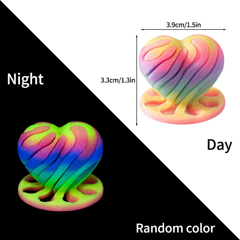 3D Printed Toys Rotating Pyramid 3D Printed Spiral Cone Relief Toys 3D Printed Spinning Anti-Stress Toy Fidget Rotating Pyramid