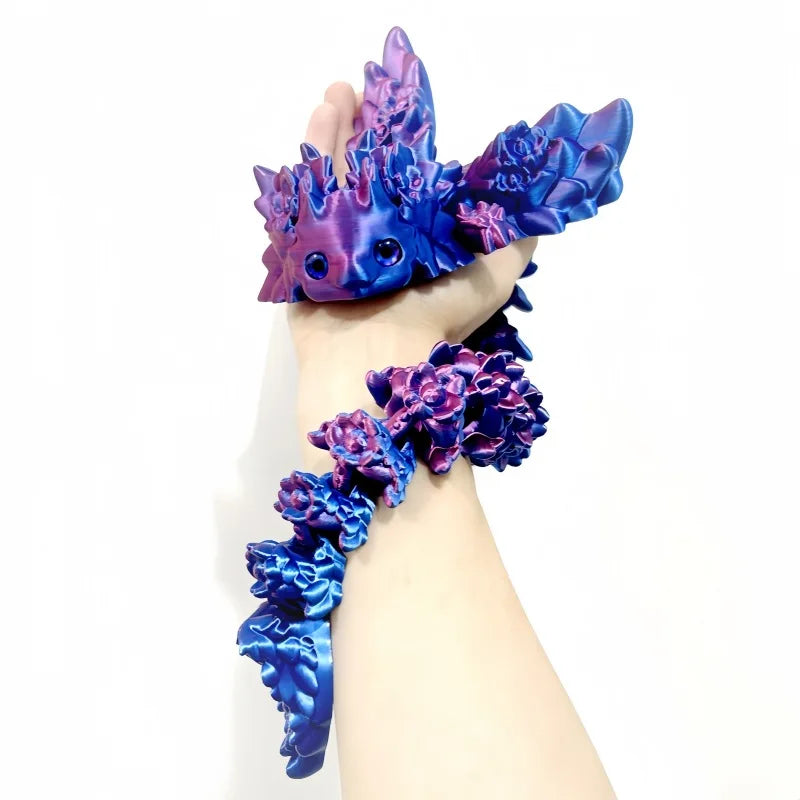 3D Print toy Salamander Dragon Desktop Ornament 3d Print Animals Home Office Crafts Print Characters Christmas Gift Action Figur