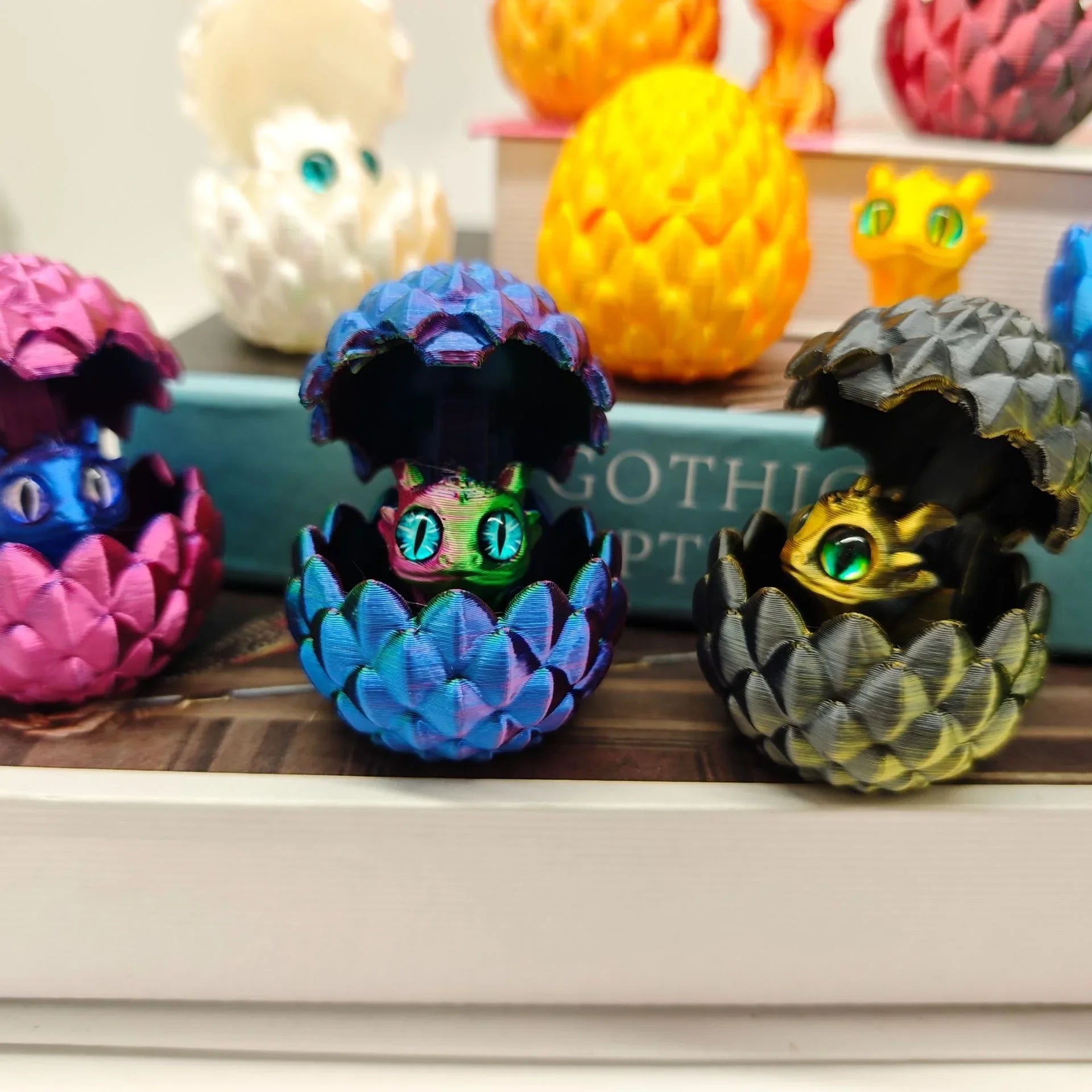 Dragon Egg 3D Printing Huevo De Dragón - Desk Decor Gag Gift Christmas & Birthday Novelty Office Toy & Home Decoration for Home