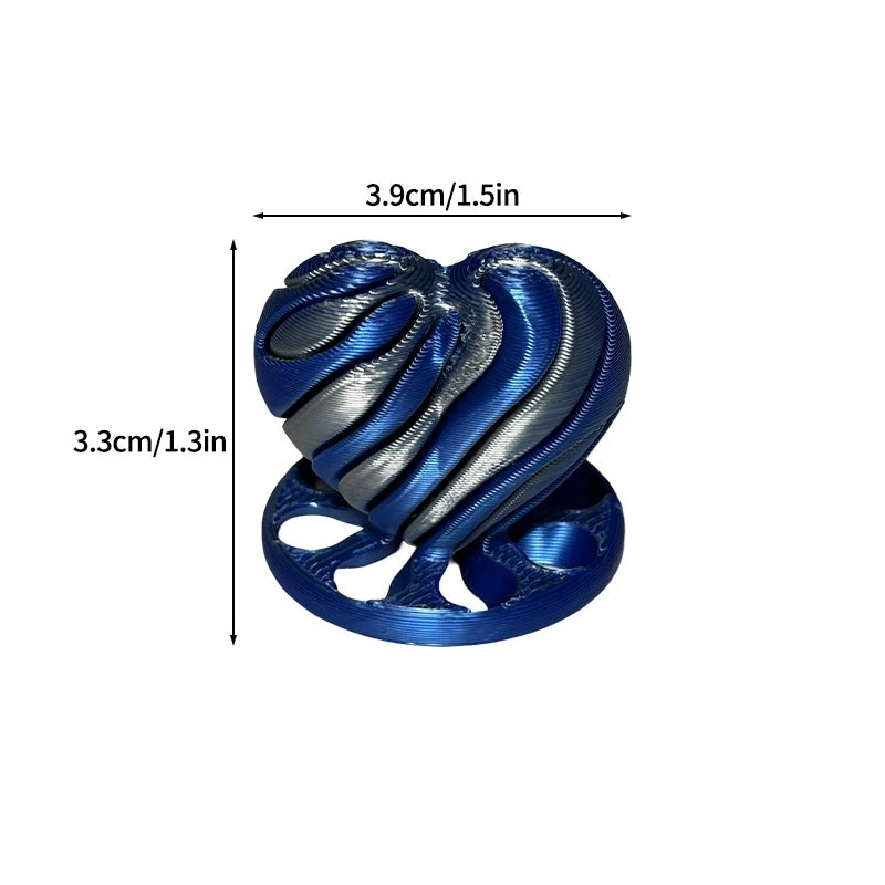 3D Printed Toys Rotating Pyramid 3D Printed Spiral Cone Relief Toys 3D Printed Spinning Anti-Stress Toy Fidget Rotating Pyramid