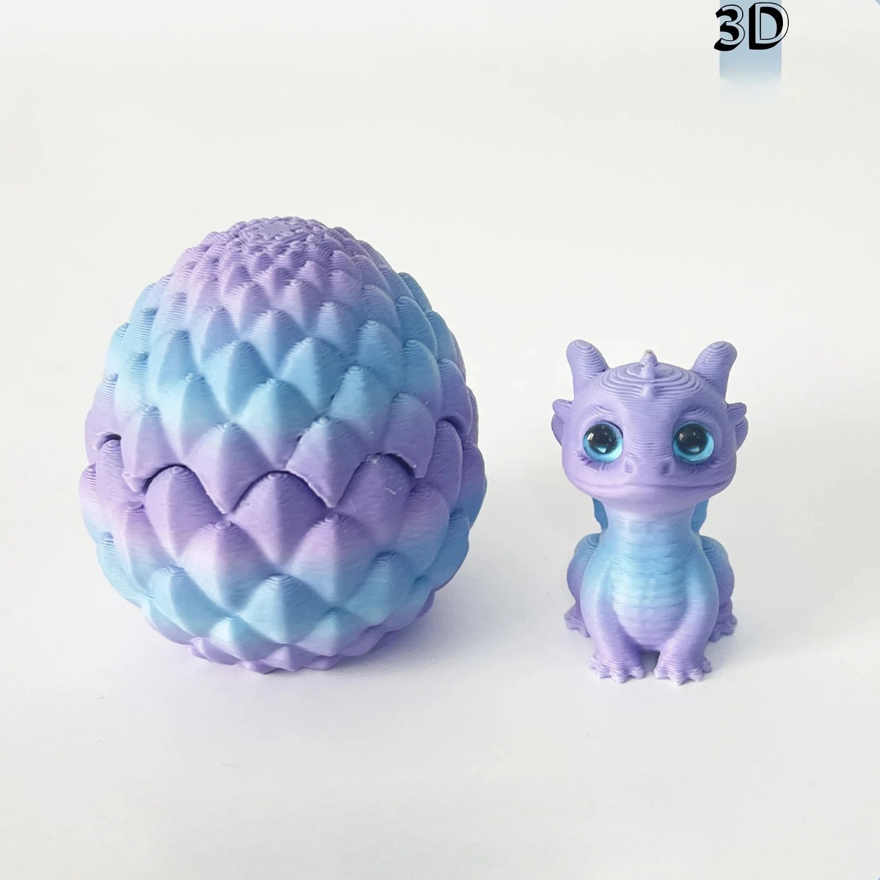 3D Printed Dragon Egg Hatchling Decor Multicolor Dragon Egg Desk Accessories Funny Desktop Ornament Home Office Decor