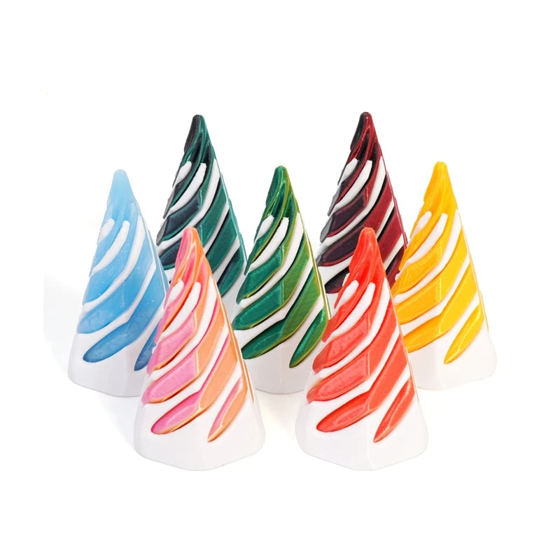 3D Printed Toys Rotating Pyramid 3D Printed Spiral Cone Relief Toys 3D Printed Spinning Anti-Stress Toy Fidget Rotating Pyramid