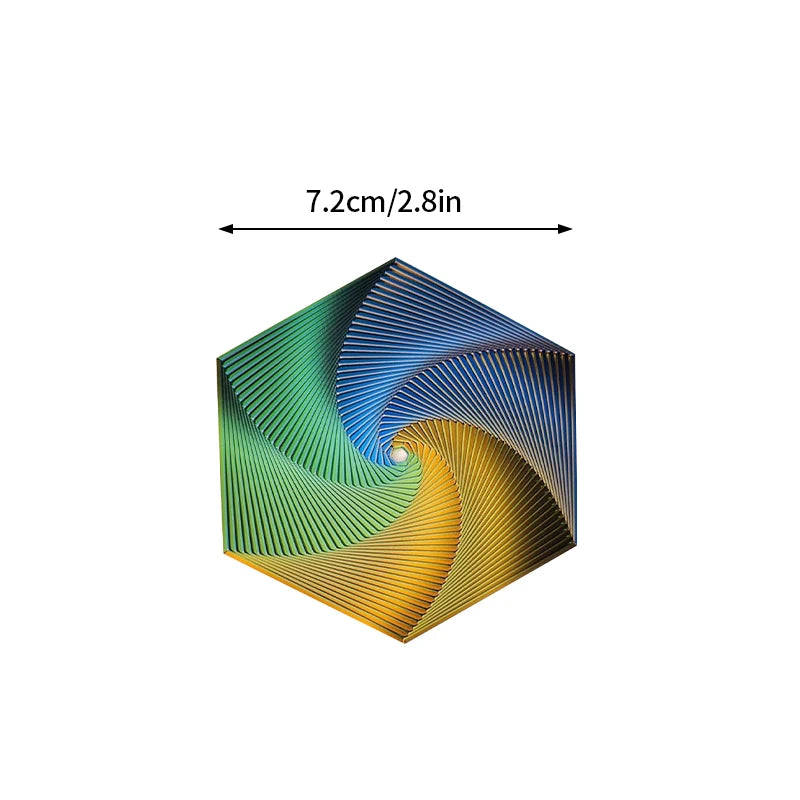 3D Printed Toys Rotating Pyramid 3D Printed Spiral Cone Relief Toys 3D Printed Spinning Anti-Stress Toy Fidget Rotating Pyramid