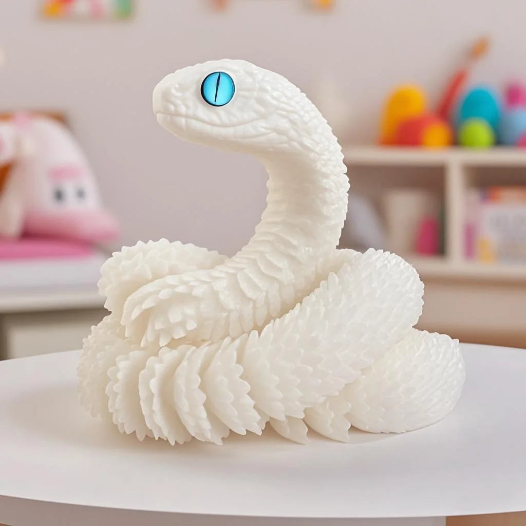 3D Printed Snake Desktop Articulated Snake Collectibles Creative Snake Model Sensory Toys Desktop Ornament 3D Printed Toys