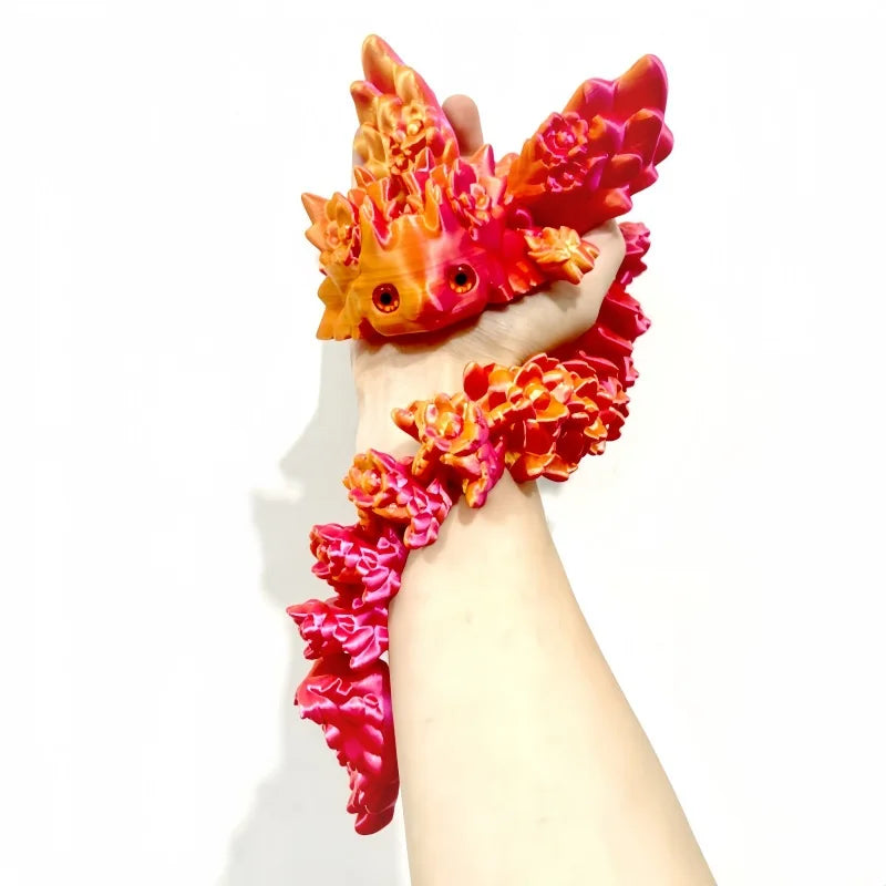 3D Print toy Salamander Dragon Desktop Ornament 3d Print Animals Home Office Crafts Print Characters Christmas Gift Action Figur