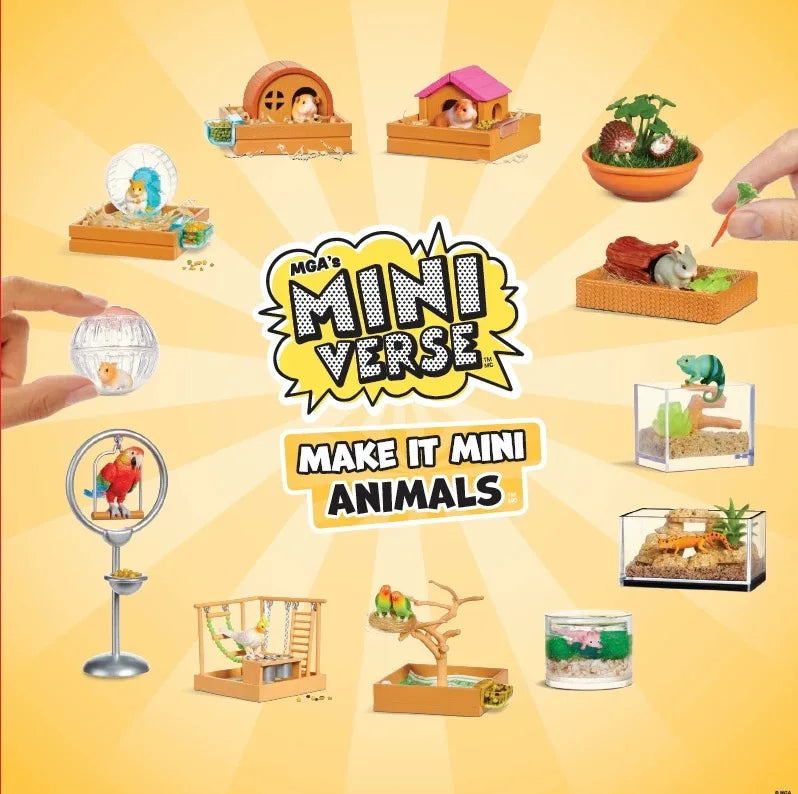 Hot New Mga Miniverse Make It Mini Animals Series Blind Box Cute Mystery Box Play House Toy Decor Collection Kid Birthday Gifts