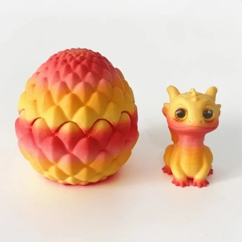 3D Printed Dragon Egg Hatchling Decor Multicolor Dragon Egg Desk Accessories Funny Desktop Ornament Home Office Decor