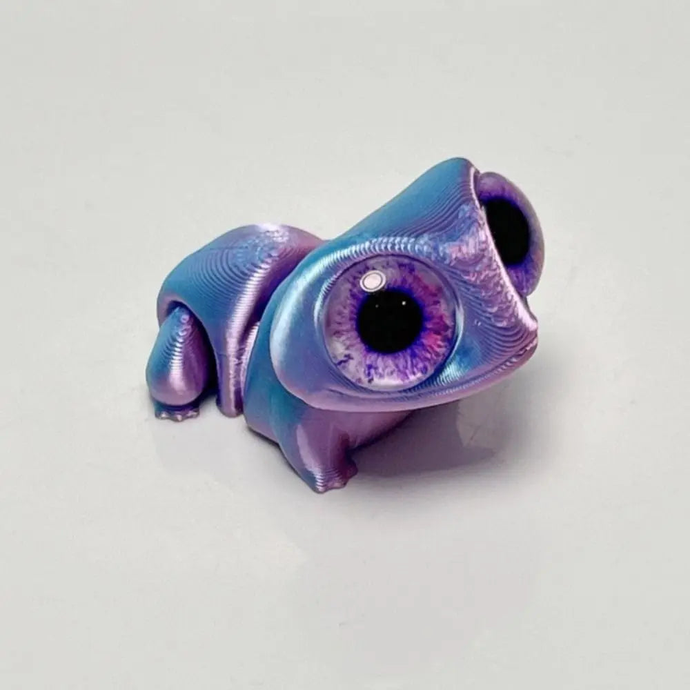 Cute Big Eyes 3D Printed Frogs Ornament Realistic Handicraft 3D Printed Frog Model Cartoon Figurine 3D Printed Frog Toy