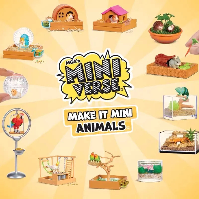 Hot New Mga Miniverse Make It Mini Animals Series Blind Box Cute Mystery Box Play House Toy Decor Collection Kid Birthday Gifts