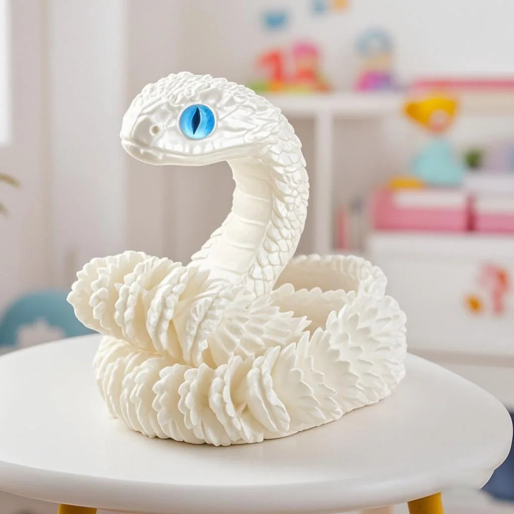 3D Printed Snake Desktop Articulated Snake Collectibles Creative Snake Model Sensory Toys Desktop Ornament 3D Printed Toys