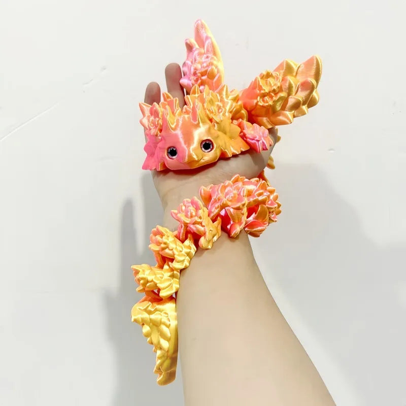 3D Print toy Salamander Dragon Desktop Ornament 3d Print Animals Home Office Crafts Print Characters Christmas Gift Action Figur