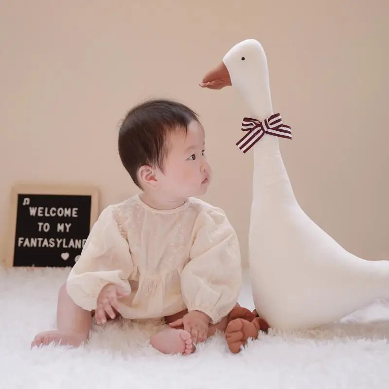 2025 New Cartoon Cute Goose Baby Doll Soothing Toy Nordic Home Soft Decoration Pendant Pillow Goose Soothing Duck
