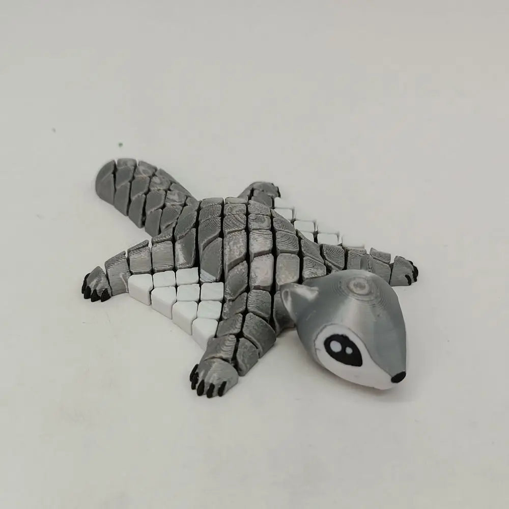 3D Printed Funny Flying Squirrel Toy with Movable Joints Cute Simulated Animal Model Creative Handicraft 3D Printed Animal Model