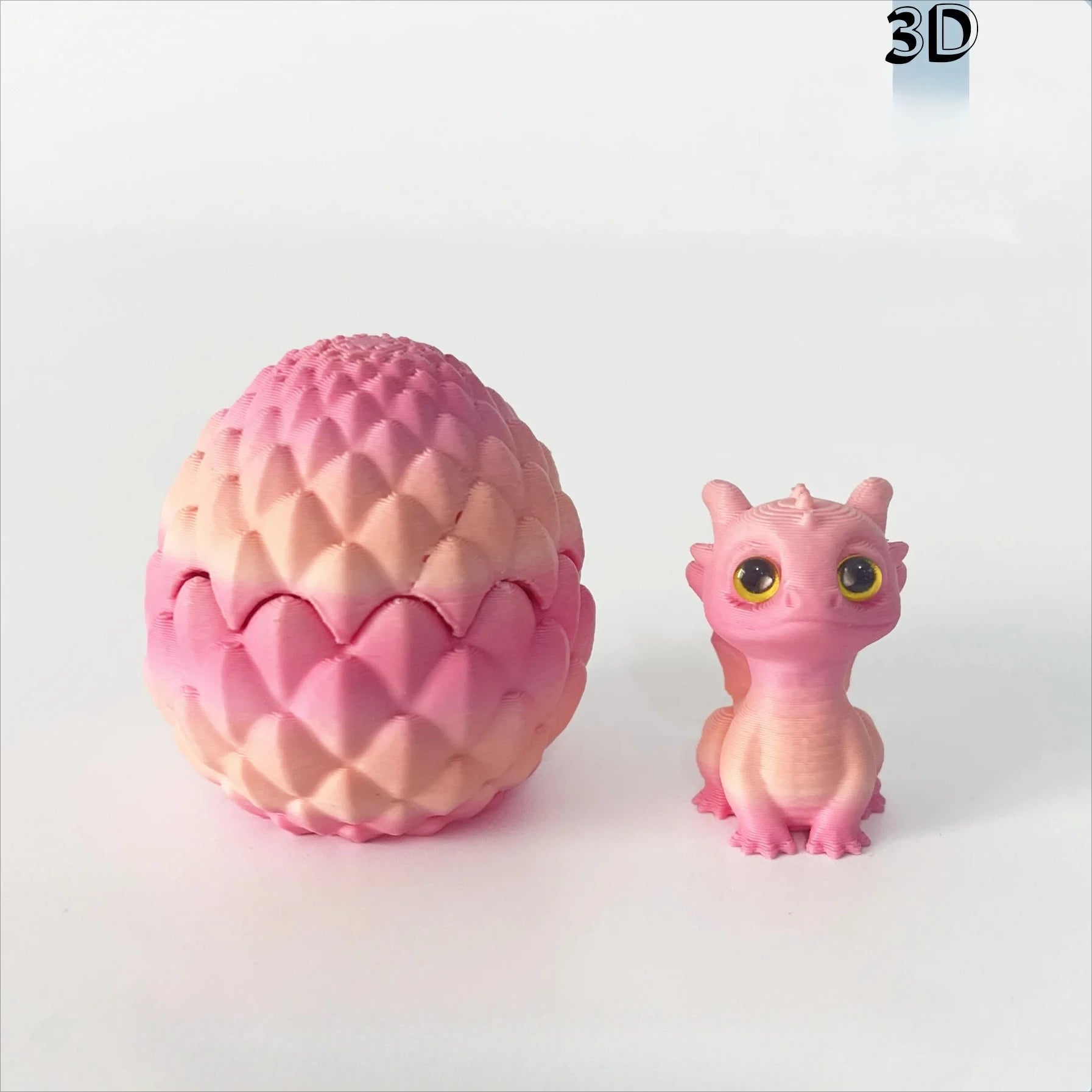 3D Printed Dragon Egg Hatchling Decor Multicolor Dragon Egg Desk Accessories Funny Desktop Ornament Home Office Decor