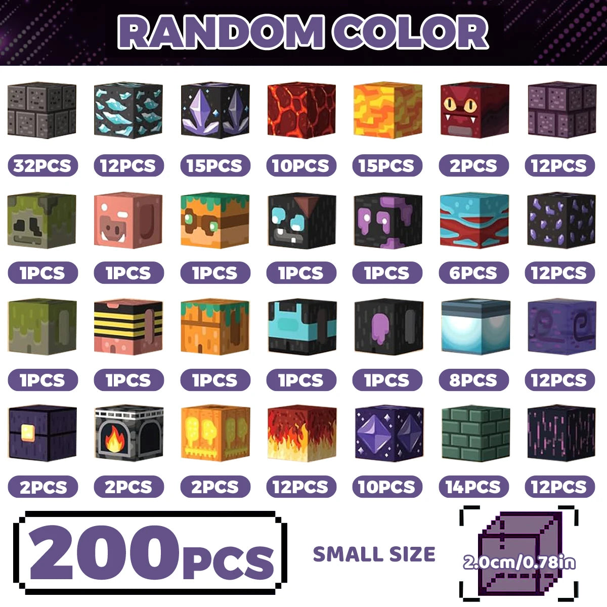 Magnetic Building Blocks Game-Based Build Cave with Magnet Construction Toys STEM Sensory Gift For Kids Birthday 78/100/200PCS