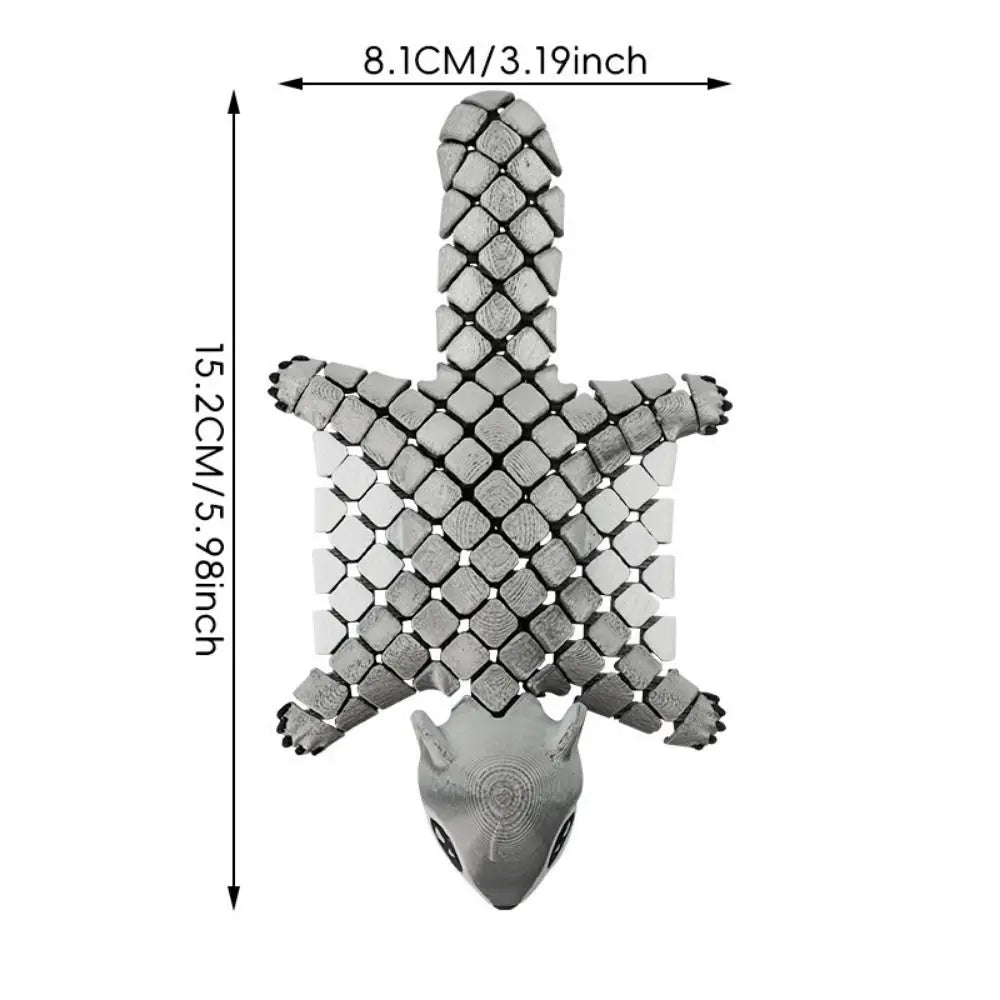 3D Printed Funny Flying Squirrel Toy with Movable Joints Cute Simulated Animal Model Creative Handicraft 3D Printed Animal Model