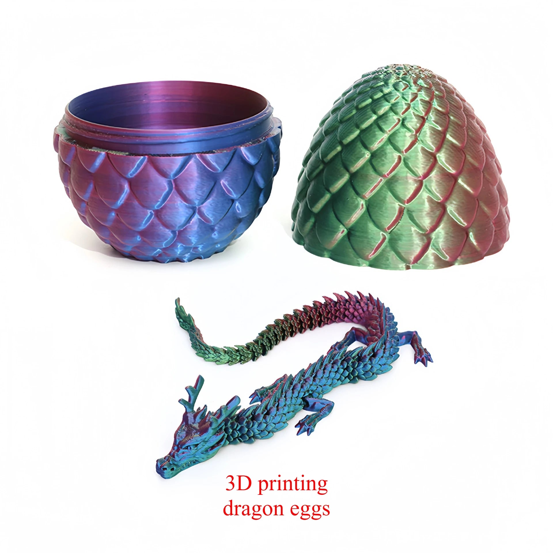 3D printed dragon eggs, desktop decorations and collectibles, cool stress relieving toys, suitable for boys, girls and children