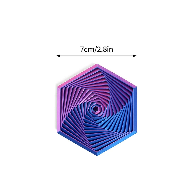 3D Printed Toys Rotating Pyramid 3D Printed Spiral Cone Relief Toys 3D Printed Spinning Anti-Stress Toy Fidget Rotating Pyramid